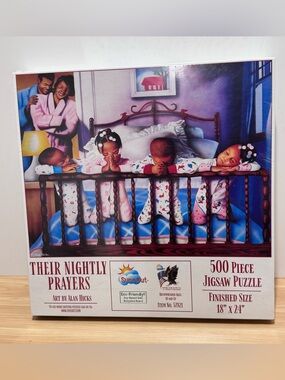 Their Nightly Prayers 500 Piece Jigsaw Puzzle by Artist: Alan Hicks SUNSOUT INC